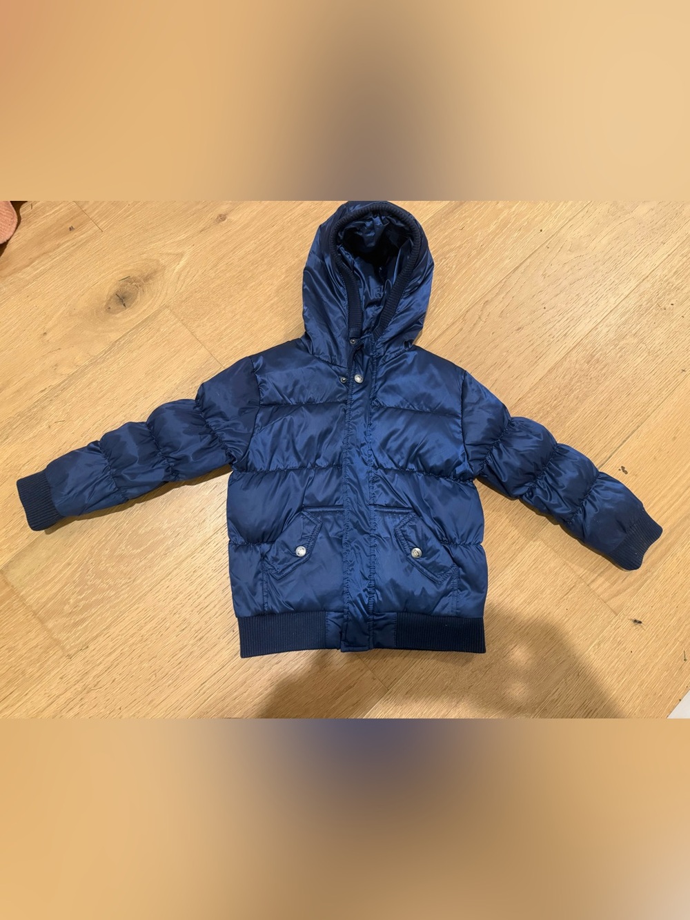 Appaman Kids Puffy Coat Heavy Winter Puffer Jacket Navy Blue Size 5